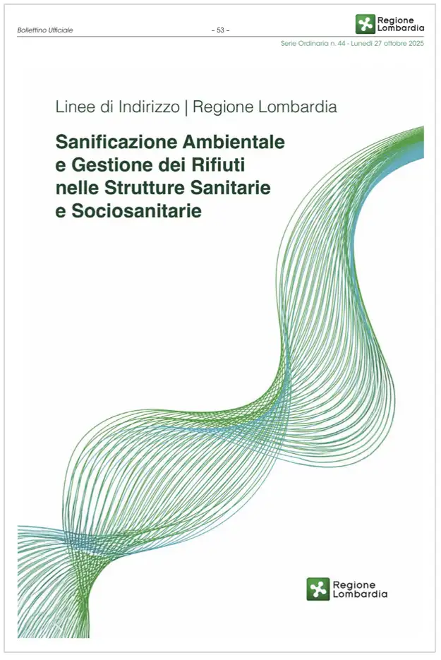 Linee indirizzo Sanificazione Ambientale e Gestione Rifiuti Strutture Sanitarie e Sociosanitarie RL 2025